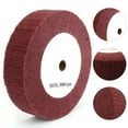 thumbnail image 4 of 5\" Abrasive Nylon Grinding Wheel 320# Non-Woven Flap Polishing Disc Thickness 2\", 4 of 8