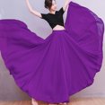 thumbnail image 4 of Elegant Double Layers Ballet Lyricals Dance Skirt for Women Big Swing Performances Long Skirt with Elastic Waist Lining, 4 of 8