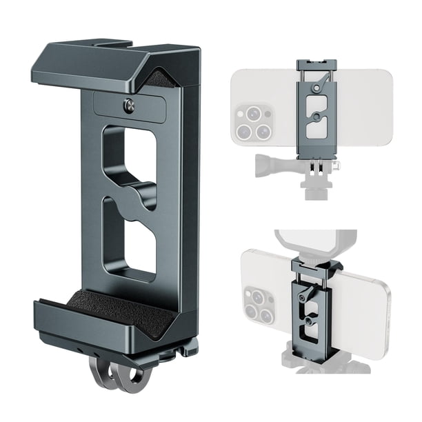 Soporte para trípode de teléfono CAMOLO GEEK Metal Arca Port para iPhone Samsung