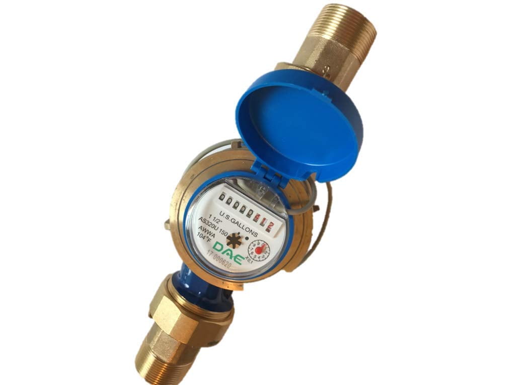 Measuring in Cu Meter DAE AS-100mP 1 Water Meter with Pulse Output NPT Coupling 