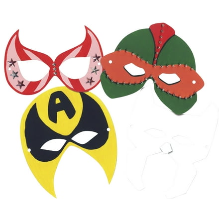 Roylco Superhero Masks, Pack of 24
