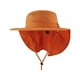 J7243 Taslon UV Grand Chapeau de Projet de Loi avec Rabat Roll-Up&44; Orange – image 1 sur 1