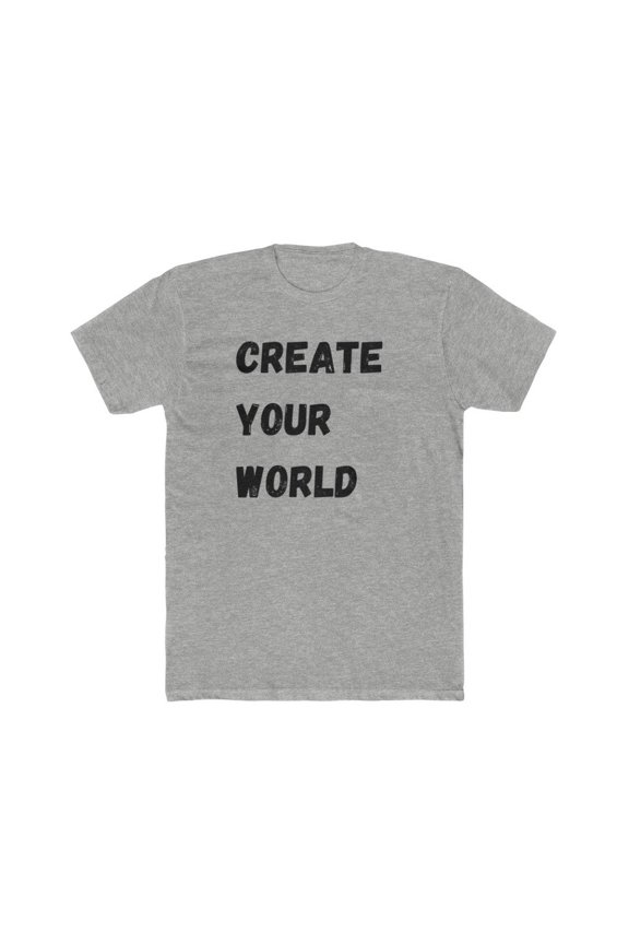 Create Your World Men's Cotton Crew Tee