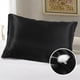 thumbnail image 5 of Funda de almohada de satén negra Jadeshay 100% poliéster 51*66*2 cm, 5 of 8