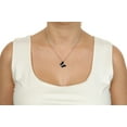 thumbnail image 2 of Black Onyx and Cubic Zirconia Butterfly Pendant Necklace in 925 Sterling Silver on 18 Inch Chain with Spring Ring by Lavari Jewelers, 2 of 3