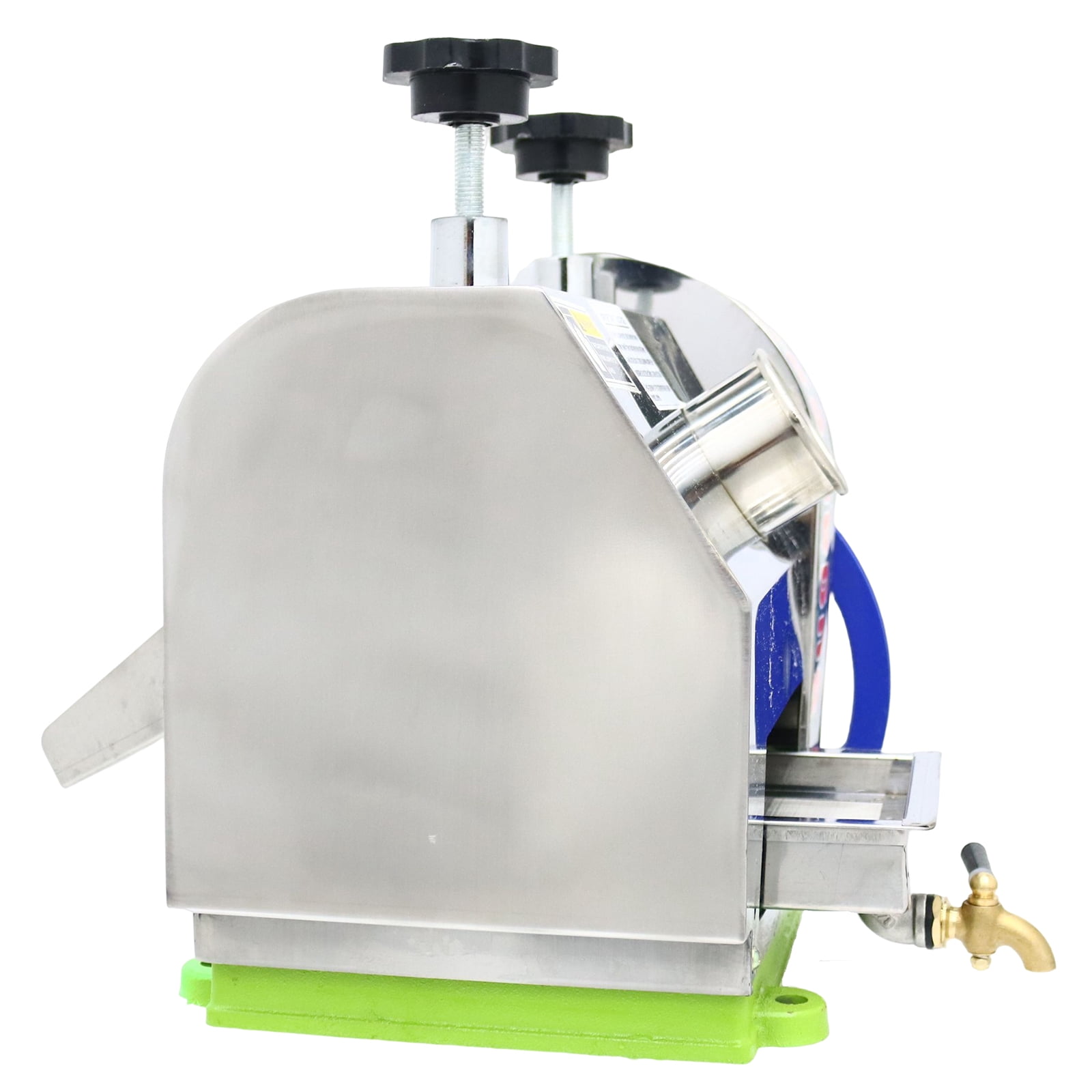 PreAsion Sugar Cane Pess Juicer Machine Manual Sugarcane Juice Extractor Stainless Steel Shell with 2 Knives
