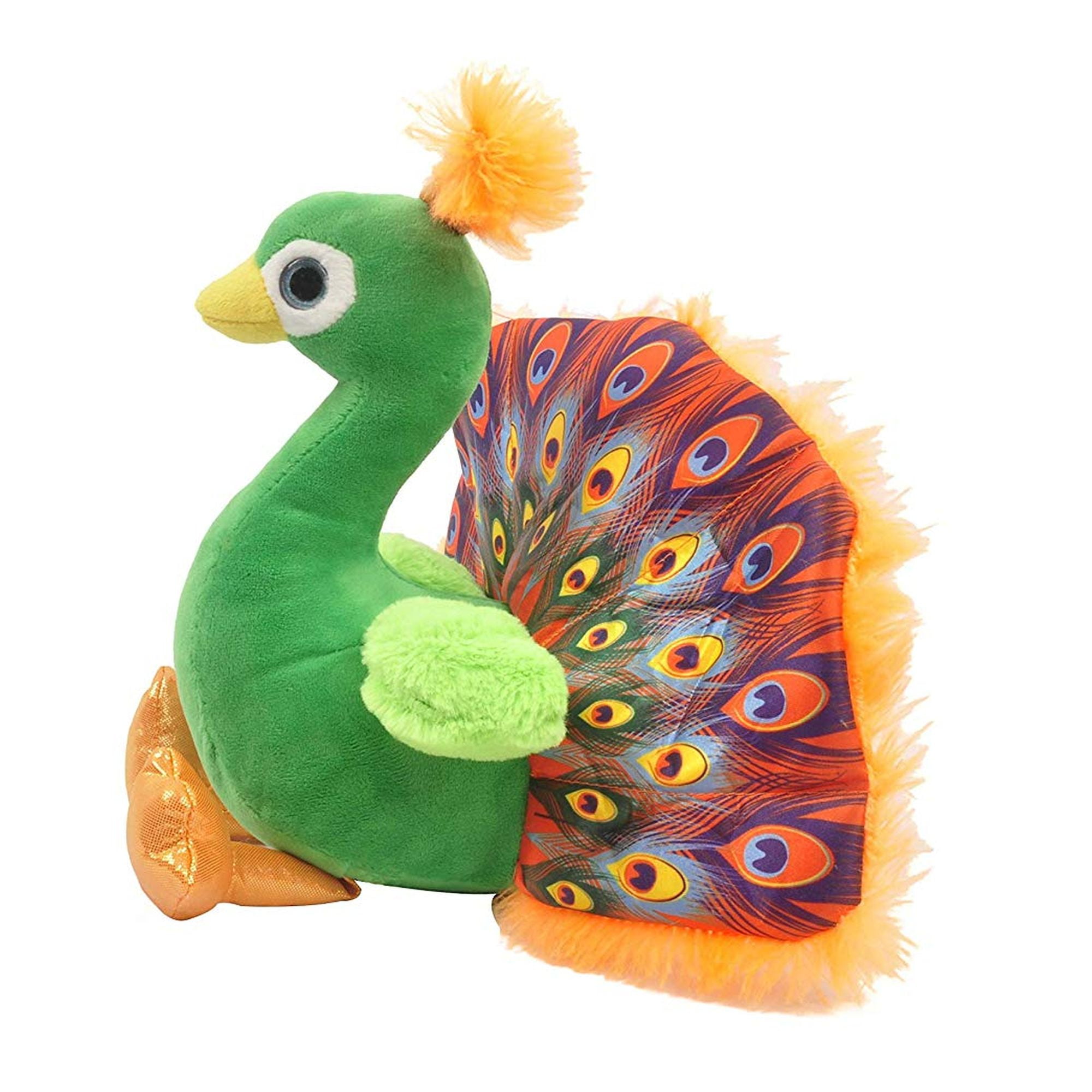Luxury 7" pink Peacocks soft toys Paws 