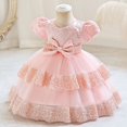 thumbnail image 5 of Gubotare Girls Fancy Dresses Toddler Baby Girl Tutu Tulle Dress Puff Sleeve Fluffy Cute Party Sundress (PK2,Size 9-12 Months), 5 of 6