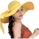 thumbnail image 1 of Sombrero plegable flexible para mujer, sombrero de paja de ala ancha con protección solar, gorra de playa de verano con protección UV (L), 1 of 5