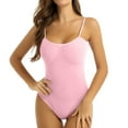thumbnail image 1 of Traje de Uniforme Body Gibobby de malla sin espalda 1 pieza para mujer Cuello halter con cordones picardías transparente Lencería rosa XXL, 1 of 4