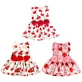 thumbnail image 3 of Valentines Dog Dress with Heart Print, Tutu Skirt Tulle Dress Pet Apparel Puppy Outfit Holiday Doggie Clothes for Small Dogs Girl, 3 of 9