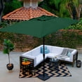 thumbnail image 6 of Astella 101" Hunter Green Solid Print Rectangle Market Patio Umbrella, 6 of 8