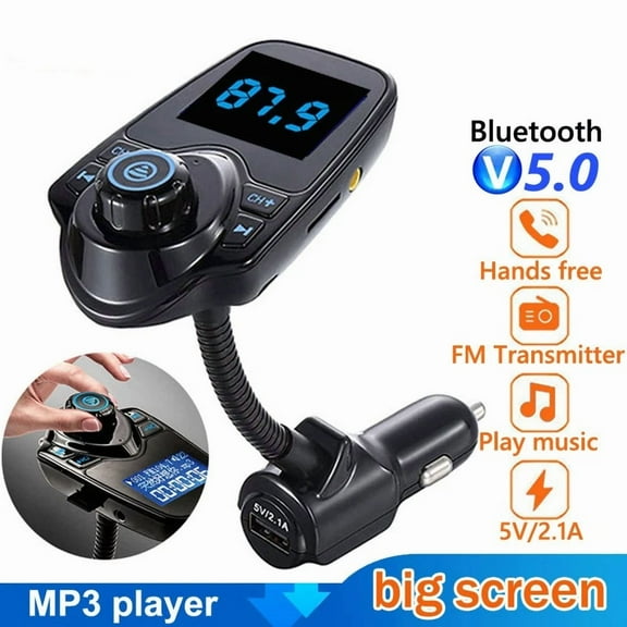 RHEA- Bluetooth Car Kit Mp3 Player Fm Transmitter Wireless Radio Adapter Usb Charger