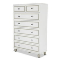 Michael Amini Sky Tower 7 Drawer Chest in Cloud White