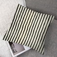 thumbnail image 7 of BANET Black and Beige Throw Pillow Covers, Pack of 2 Striped Decorative Pillow Case for Sofa Couch Chair Bedroom Modern Decor 18x18in, 7 of 7