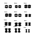 thumbnail image 5 of Jiaroswwei Ear Expander Fashion Body Piercing Jewelry Silicone Men and Women Ear Tunnels Gauges for Birthday Party, 5 of 8