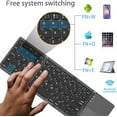 thumbnail image 5 of Foldable Bluetooth Keyboard,Wireless Portable Keyboard with touchpad,Rechargeable Pocket-Size Folding Travel Keyboard for iOS,Android,Windows Devices(RL), 5 of 6