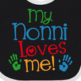 thumbnail image 4 of Inktastic My Nonni Loves Me Boys or Girls Baby Bib, 4 of 4