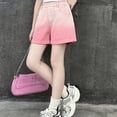 thumbnail image 2 of Sgkm Toddler Girl Jeans Vintage Gradient Color Jean Shorts for Girls with Elastic Waistband Stylish for Summer, 2 of 8