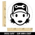 thumbnail image 2 of Occupation Mechanic Engineer Woman Icon Rubber Stamp for Scrapbooking Crafting Stamping - Small 3/4 Inch, 2 of 7