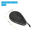 thumbnail image 2 of Uxcell 11" x 7" Ping Pong Paddle Case Table Tennis Racket Case Soft Cover Container Bag Gourd Shape Black, 2 of 6