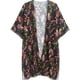 thumbnail image 5 of Traje de baño tipo kimono de chifón Beach Cover Up MayBuy Black-Flower XL, 5 of 6