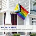 thumbnail image 6 of Anley 3x5 Foot New Intersex Inclusive Progress Pride Flag - Rainbow LGBT Transgender Flags, 6 of 7