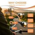 thumbnail image 2 of 2 Pack Bicycle Mirror for Handlebars –APLSTOW Adjustable Bike Mirror Handlebar Mount, Wide Field of View for Safe Cycling, Easy Installation, Vibration-Free, 2 of 7