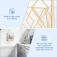 thumbnail image 4 of Siruishop Wall Mounted Newspaper Storage Rack Magazine Holder for Study Room Bedroom Golden, 4 of 12
