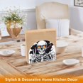 thumbnail image 6 of Yayeee Napkin Holder for Table Set of 2 Kitchen Paper Tissue Organization, Skeleton with Glasses, 6 of 8