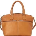 thumbnail image 4 of Le Donne Leather Classic Satchel LD-9610, 4 of 7