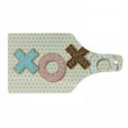 thumbnail image 1 of XOXO Cutting Board, Illustration of Delicious Donuts as Kisses Word Shape Polka Dotted Backdrop, Decorative Tempered Glass Cutting and Serving Board, in 3 Sizes, by Ambesonne, 1 of 2