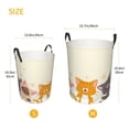 thumbnail image 2 of LNWH Laundry Basket, Cartoon Hand Drawn Cat Pattern Foldable Laundry Hamper with Handles Waterproof, Small Size, 2 of 8