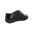 thumbnail image 3 of Fitflop Womens Derby Crinkle Patent Lace Up Shoes, Berry, US 5, 3 of 3