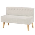 thumbnail image 2 of EDTara Two-Seater Modern Sofa, Upholstered Fabric Couch With Plush Sponge Padding and Plywood Frame, 2 of 8