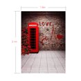 thumbnail image 5 of Andoer 1.5 * 2.1m / 5 * 7ft Fotografía Antecedentes Amor Teléfono Booth Pared de ladrillo Telón de f Andoer Fondo, 5 of 5