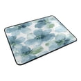thumbnail image 6 of Wobogo Elegant Flowers in Shades Of Blue Bathroom Shower Curtain Set with Floor Mat and Hooks Ultra Waterproof Visible Slider Beads, 6 of 7