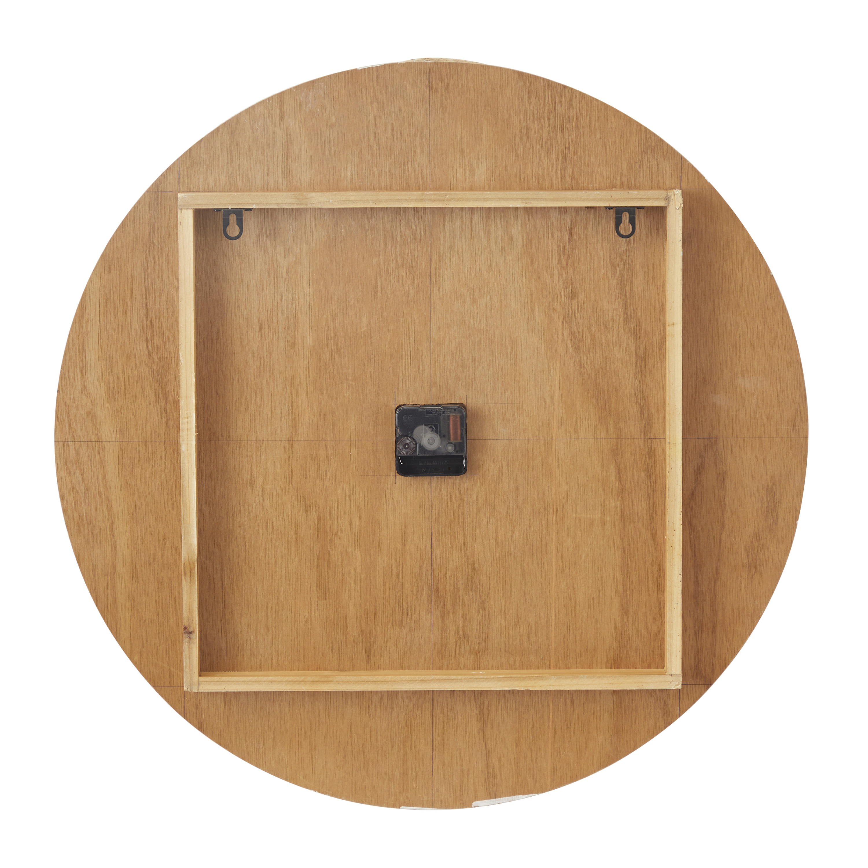 DecMode 24" Blue Wood Compass Wall Clock with Rope Accents