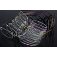 thumbnail image 3 of Mens Rimless Rectangle Titanium Flexible Lightweight Optical Eyeglass Frames Rx, 3 of 3