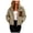 Khaki, variant on vigerkar Faux Shearling Jacket Women Casual Zip Up Warm Fall Winter Shacket, Cozy Outerwear for Cold Weather (Grey, XXL)