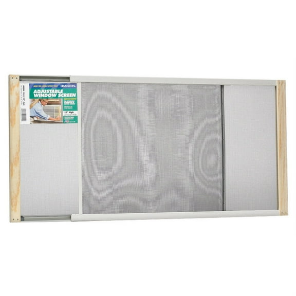 Frost King AWS1545 Adjustable Window Screen, 15 in H x 26-1/2 - 45 in W, Steel, Zinc Plated