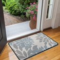 thumbnail image 2 of Blue and Gray Floral Pattern Door Rugs,Washable Non Slip Door Mats Indoor,Decorative Door Mats,Entry Mat Indoor for Entrance,Bedroom,Kitchen,Bathroom,30"x17", 2 of 6