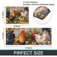 thumbnail image 4 of 2 Pieces Ergonomics Rooster Hen Chicks Kitchen Rugs and Mat Microfiber Cushioned Non-Slip Kitchen Rugs and Mats Used for Floor Home, 4 of 6