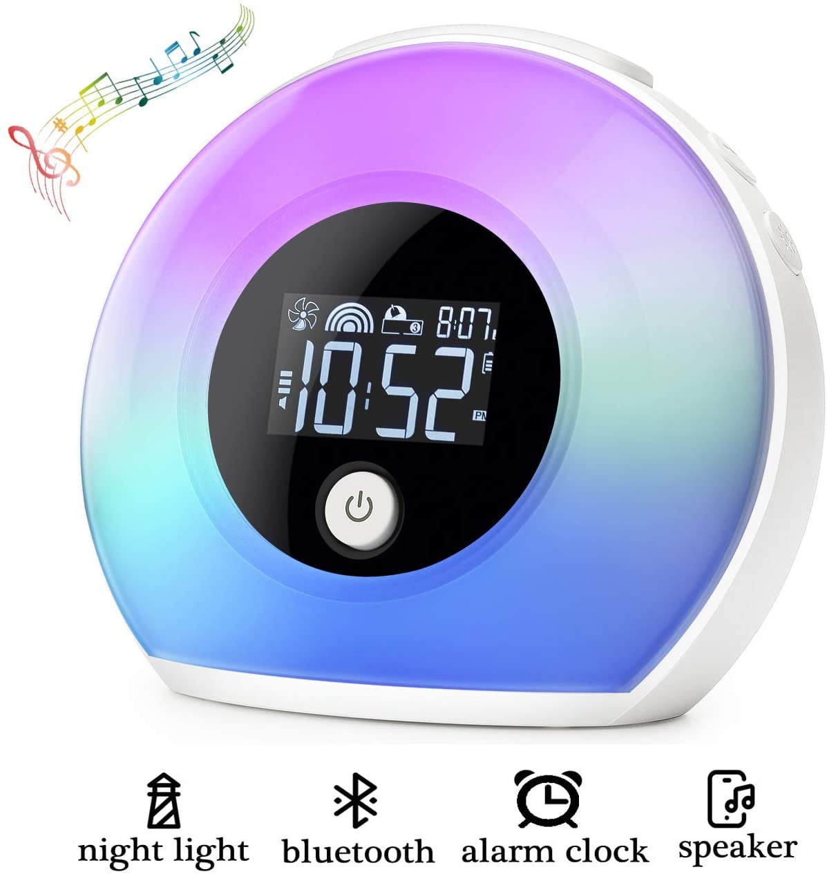 Homcasito night light bluetooth speaker Clearance