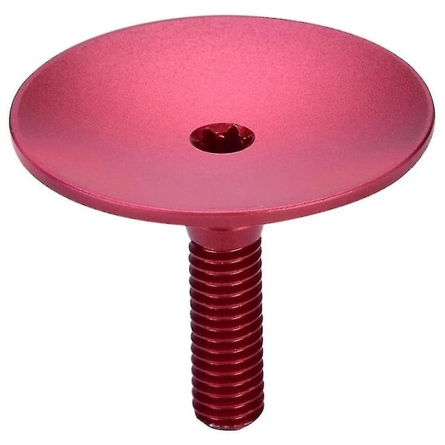 Tapa superior para auriculares de bicicleta, aleación de aluminio para tubo de horquilla de 28,6 mm, rojo