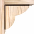 thumbnail image 3 of 7 1/2"W x 8"D x 8"H Crestline Smooth Corbel w/Backplate, Douglas Fir, 3 of 9