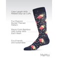 thumbnail image 3 of MeMoi Men's Pass The Popcorn Bamboo Blend Novelty Crew Sock - Mens - Male, 10-13, Navy Marled, 3 of 10