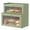 Green, variant on Large 2-Layer Bamboo Bread Box for Kitchen Countertop, Space-Saving Bread Storage Container with Clear Acrylic Window, Premium Kitchen Bread Holder & Pantry Organizer