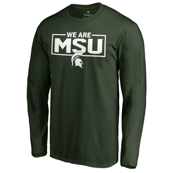 Men's Green Michigan State Spartans We Are Icon Long Sleeve T-Shirt