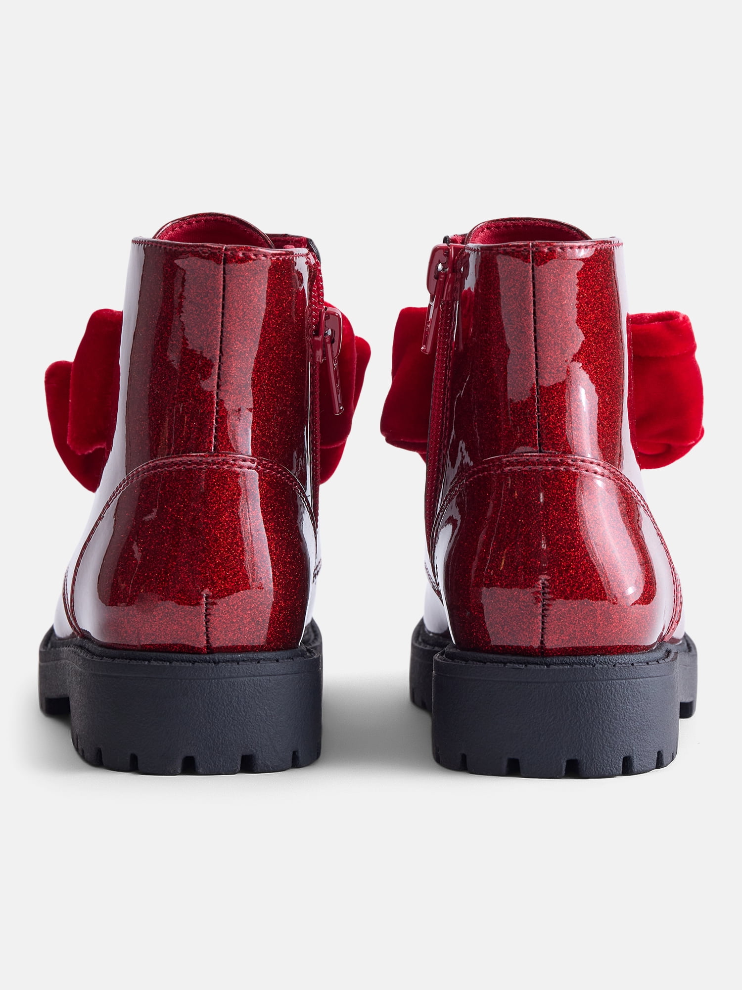 Wonder Nation Baby and Toddler Girls Bow Combat Boots